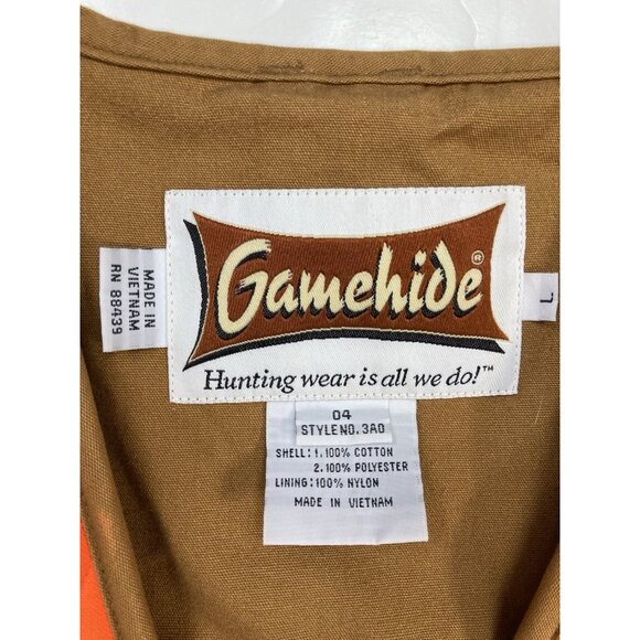 *Gamehide Men's Size Lg Switchgrass Upland Field Hunting Shooting Vest Zip Front - Picture 4 of 9